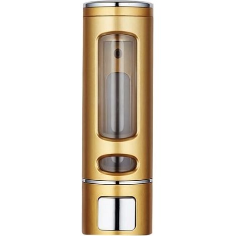 Gold 400ml Simple Soap Dispenser, Wall Mounted Shower Gel Dispenser, Soap Jar, Bathroom Toilet Accessories (1/4)