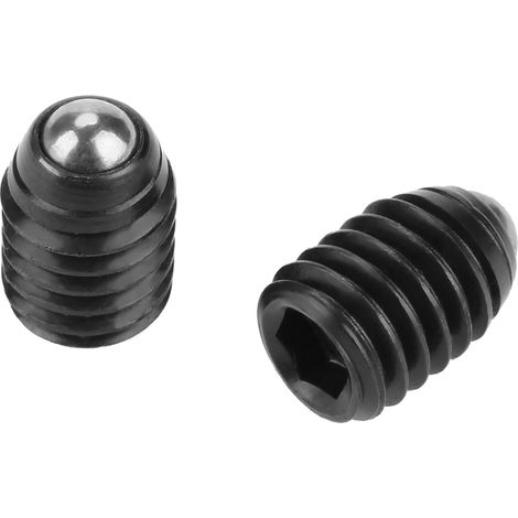 Jeu de 10 plongeurs à ressort à bille en acier au carbone à filetage hexagonal M6 (M68)