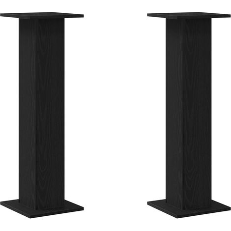 Supports de haut-parleur 2 pcs Chêne noir 30 x 30 x 95 cm (1/5)