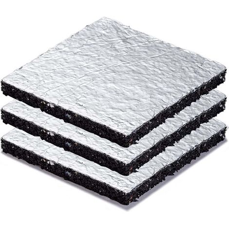 Support de dalles en caoutchouc 100 x100x10 mm avec revêtement en alminium - Regupol Resist Solar AK - lot de 135 pièces
