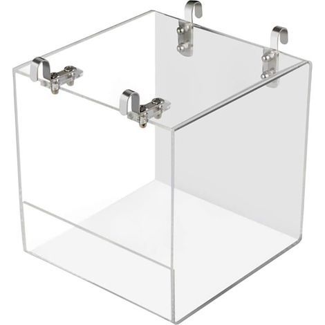 Baignoire à oiseaux avec crochet de suspension en métal pour la plupart des cages à oiseaux, perruches, calopsittes, Transparent (1/5)