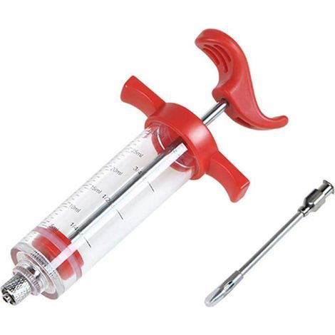 Saucenspritze/Marinadeninjektor mit Nadel, 30 ml CapaCôté Premium BBQ-Spritze mit Gewürzinjektionswerkzeug für Marinaden, Truthahnspritze - Fei Yu (1/5)