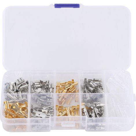 150 Pièces Embouts de Câble Pressés à Froid 2.8/4.8/6.3/4mm avec Manchons Isolants Mâles et Femelles (1/5)