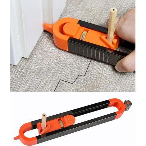 Outil de traçage de contour précis Duplicateur de profil de mesure d'angle pour le travail du bois (1/5)