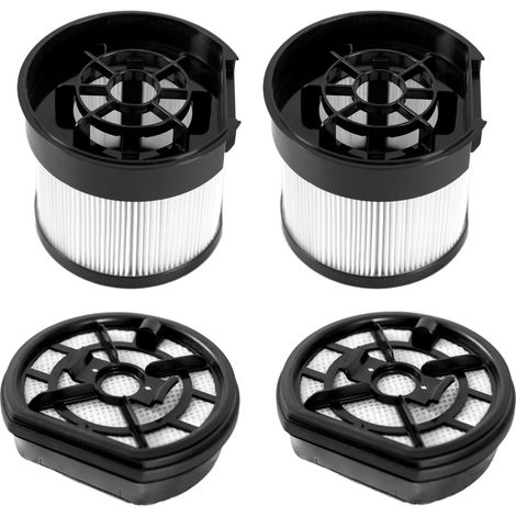 Lot de 2 filtres de moteur et réservoir pour aspirateur balai Conga Rockstar 12500 Stellar. Accessoires pour aspirateur balai vertical avec 2 filtres moteur et 2 filtres réservoir (1/5)
