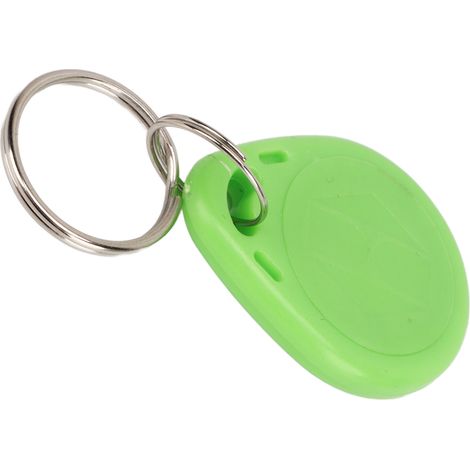 Lot de 100 porte-clés de verrouillage de porte 125 kHz, lecture seule, carte d'identification de proximité intelligente sans contact, étiquette de contrôle d'accès, vert clair (1/5)