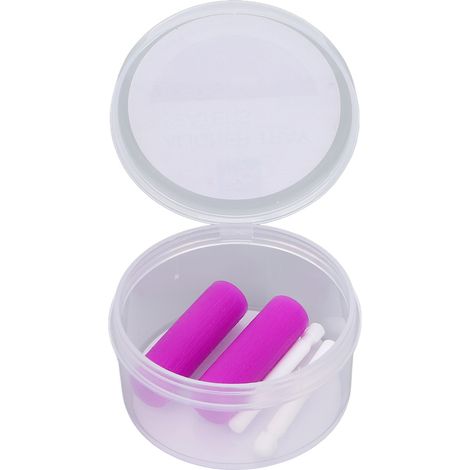 Lot portable hygiénique en silicone pour aligneurs orthodontiques - lot de 2, arôme raisin, pour hommes et femmes, à utiliser à la maison ou en voyage. (1/5)