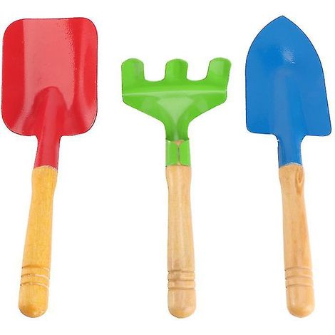 3 pièces Râteau et pelle pour enfants