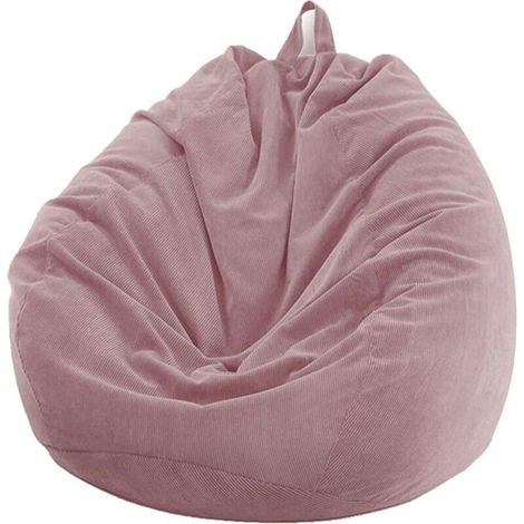 Housse de pouf poire velours côtelé sans remplissage, usage intérieur/extérieur détente salon chambre coussin (1/4)