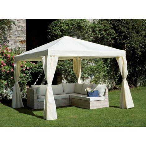 Gazebo 3 x 3 Metri per Arredare Giardini Bar e Bed and Breakfast Gazebo Giardino con Tende