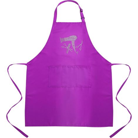 Tablier de coiffure Healeved avec bandoulière amovible et poches avant, en polyester, ajustable,