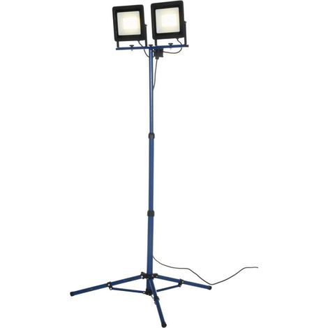 2 x Set 100 W Fari a Led Sostegno Treppiedi Pieghevole Regolabile 4000K Cavo 3m