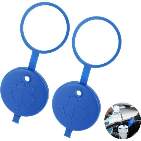 Bouchon de Réservoir de Liquide de Pare-brise,2 Pièces Bouchon Bocal Réservoir Lave Glace,Rempli de Liquide Bouchon de Tube pour la plupart des voitures (1/4)