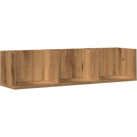 Estante de pared CD madera ingeniería roble artisan 75x18x18 cm vidaXL (1/6)