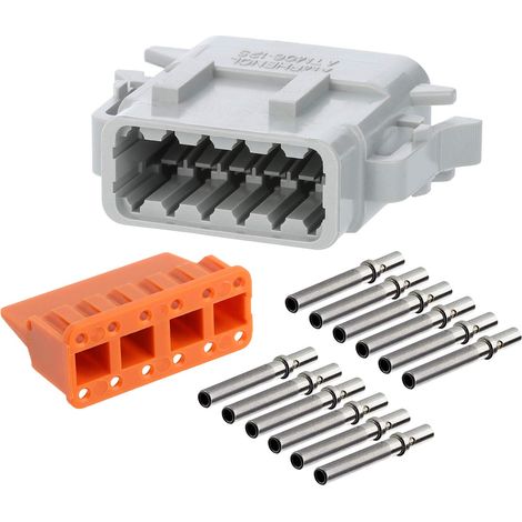 Amphenol AS-12SF 107 SET-Kabeldose ATM-Serie Buchse, Kodierung A, 12-polig, Crimpanschluss Isolationsdurchmesser 1,35mm - 3,05mm, Kontaktgröße size 20 - 1 Stück (1/3)