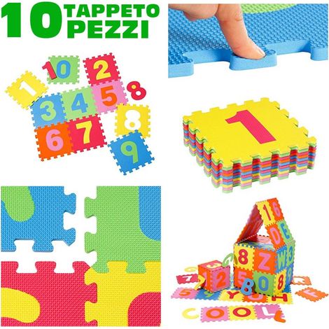 Tappeum For Children By Paviment 10 Pz Puzzzle Neonato Atossico Lavabile (1/5)