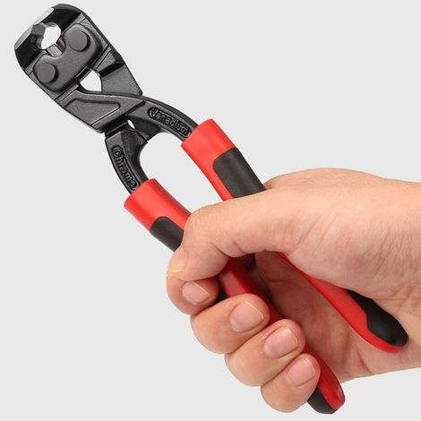 Pince coupante de 20 cm à poignée rouge et noire, casse-noix à bec plat, outils de réparation de pneus, outils de réparation de chaussures, arrache-clous pour le travail du bois