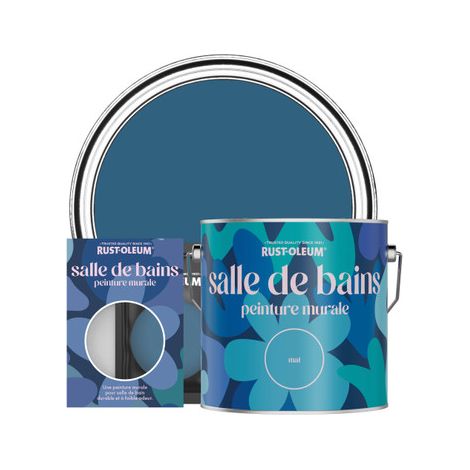 Peinture pour Murs et Plafonds de Salle de Bains - Cobalt (1/2)
