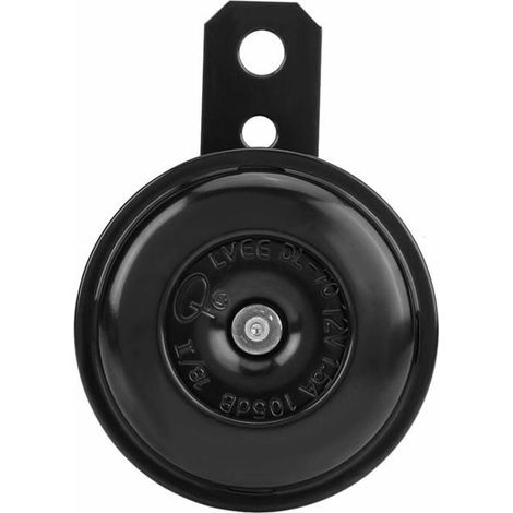 Klaxon moto Avertisseur Motocycle Universel Horn,12V 1,5A, 105db Etanche Rond Avertisseur Klaxon pour Scooters, Motos, Pocketbikes (1/5)