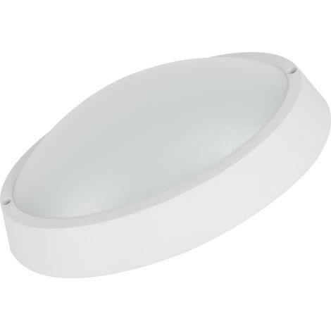 Plafonnier LED Ovale Alcapower 15W IP65 1300lm Lumière Blanche Naturelle 4000K Luminaire Compact Résistant Usage Intérieur Extérieur Design Moderne