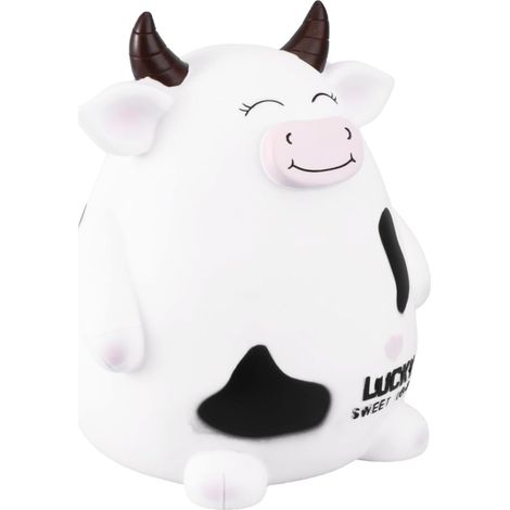 Tirelire Vache Adorable Pot à Économies Décoratif pour Bureau et Maison Grand Modèle Blanc Garçon Fille Anniversaire et Fêtes (1/5)