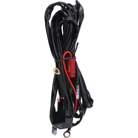 12V 3m LED-Kabelbaum, 1 bis 2 Strahler, 40A Relais, integrierte Flachsicherung, IP67 wasserdicht, universell (1/5)