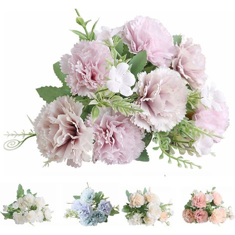 Fleur Artificielle - 29 cm - Matériau Soie Synthétique - Pour Décoration Intérieure Extérieure Bureau Cuisine Table Centre De Table Noël - Lot De 3 (1/5)