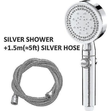 Pommeau de douche à main haute pression à 5 jets avec fonction d'économie d'eau (1/5)