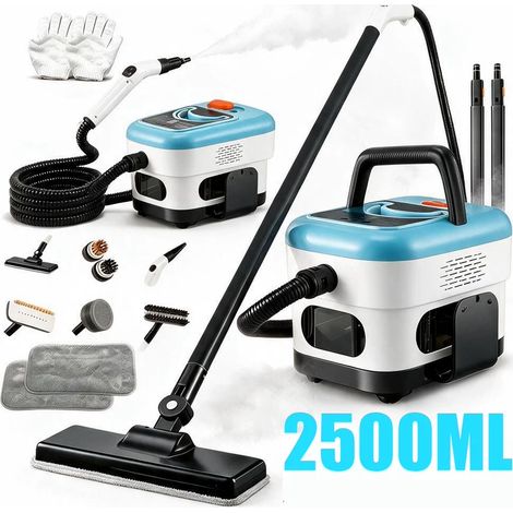 Zosudull – Nettoyeur de sol – Vapeur surchauffée 2000W / 140°C – Réservoir XXL 2500ML – 9 accessoires tout-en-un – Pour toute la maison, du sol au plafond