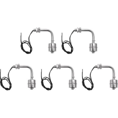 Interrupteur flottant coudé à angle droit en acier inoxydable pour aquarium (lot de 5) (1/5)