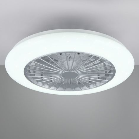 Plafoniera lampadario led 30W effetto stellato con ventilatore Stralsund Trio Light (1/4)