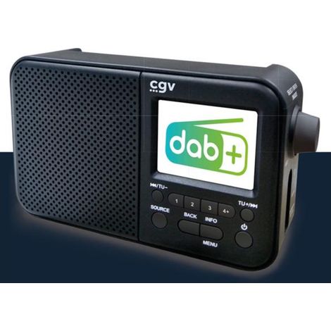 radio portatile digitale nera - 13031 - Cgv