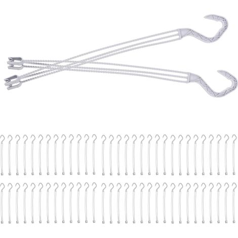 Blumentopfhalter 30 Stück aus Kunststoff Weiß Haken für