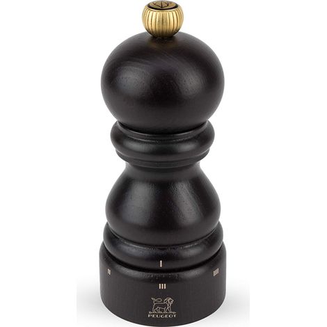 Peugeot - Paris u'Select - Macinapepe da 12 cm, 6 impostazioni predefinite, in Legno Certificato PEFC, Prodotto in Francia, Colore: Cioccolato (1/4)