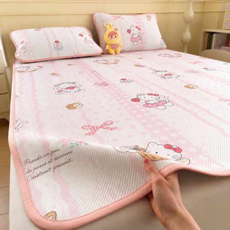 Tapis de lit rafraîchissant d'été Rêve de Berceau 180x200 cm avec 2 taies d'oreiller 2 kg 180cm 200cm réf 7518 2 kg – Livraison gratuite