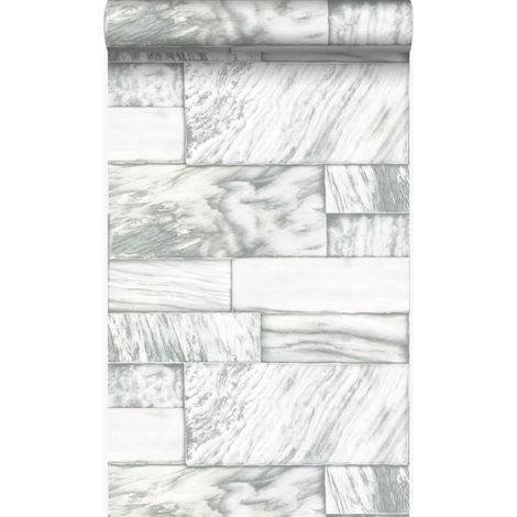papier peint pierres de marbre blanc cassé - Origin Wallcoverings (1/5)