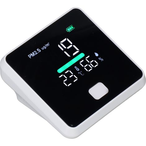 Moniteur PM2.5, détecteur de température et d'humidité intérieure, haute précision, portable pour la maison et les voyages (1/5)