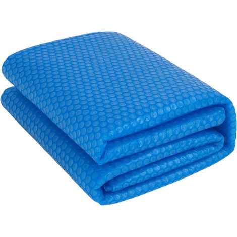 Terre Jardin – Bâche à bulles piscine rectangulaire 400 microns – Protection anti-UV – Conserve la chaleur – Dimensions 8 x 4 m – Bleu