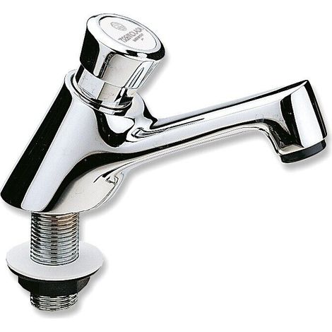 Rubinetto lavabo singolo collo cigno temporizzato a tempo art 461 tremolada (1/3)