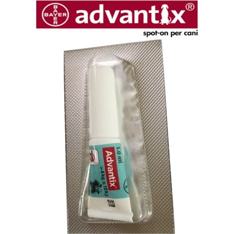 Elanco Dog Advantix Spot-On (4-10kg) - Confezione 4 Pipette - Antiparassitari CANE
