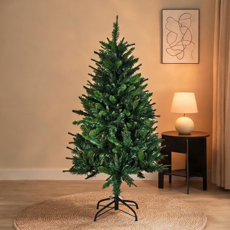 Sapin de Noël pliable en plastique 68 x 68 x 120 cm (1/5)