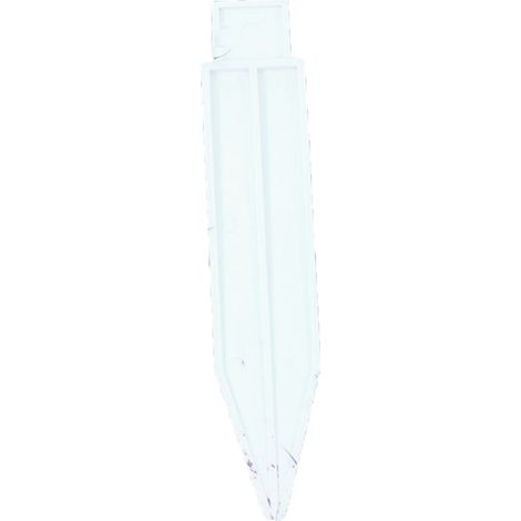10 pièces Bordures de jardin, PVC blanc, fixation intégrée, rotation 360°, pour parterres fleuris, gazon ornemental et aménagement extérieur (1/5)