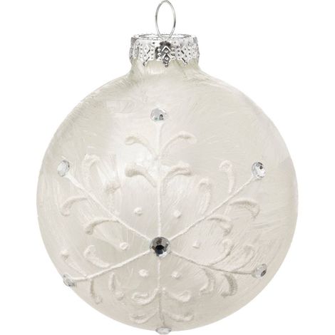 Vetro bdn 80mm smerigliato a scaglie bl - Feeric lights & christmas