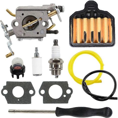 Filtre à air de carburateur pour tronçonneuse Poulan PP5020AV Craftsman 358.350980 358.350981 358.350982 Zama C1M-W47 Bougie d'allumage Carburateur (1/5)