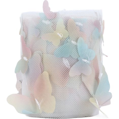 Rouleau de Tulle Coloré pour Accessoires Cheveux DIY en 3D Ruban Jaune (1/5)