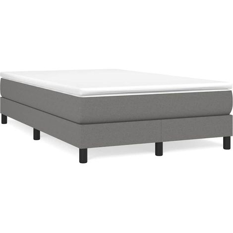 Maison Exclusive - Boxspringbettgestell Dunkelgrau 120x200 cm Sto (1/5)