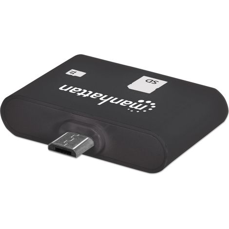 Manhattan Mini Lettore Micro USB di Memorie SD/MicroSD per Smartphone e Tablet (1/5)