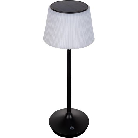 Tischlampe Außenlampe Tischleuchte LED Akkulampe Touchdimmer schwarz H 38 cm (1/5)