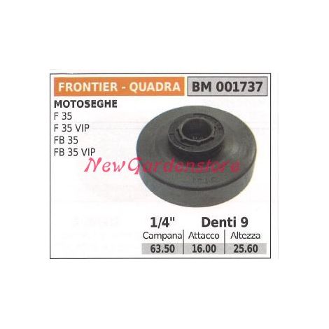 Pignon EMAK pour moteur de tronçonneuse F 35 35VIP FB 35 35VIP 1/4' dents 9 001737