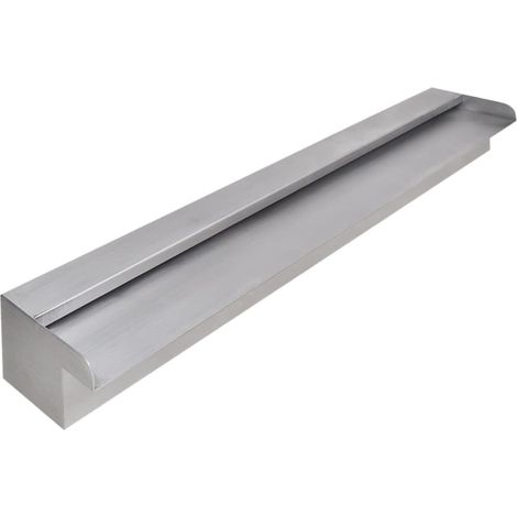 Fuente cascada rectangular piscina acero inoxidable 90 cm vidaXL (1/5)